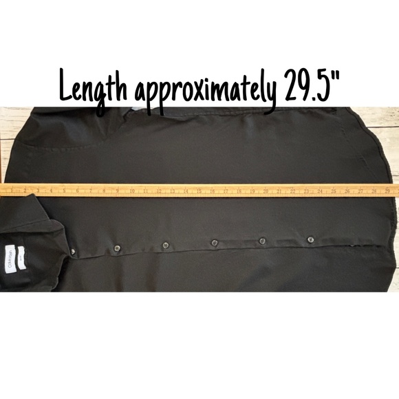 Calvin Klein Men’s Black Slim Fit Button Down Shirt (Size M) - Picture 8 of 8